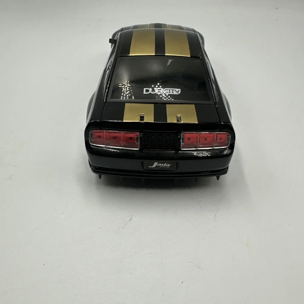 Jada Toys Dub City Ford Mustang GTR 1/24 Black Gold Stripes Diecast Model Car
